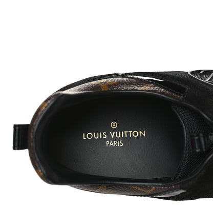 Louis Vuitton Suede Monogram Run Away Sneakers 39.5 Black 7 of 8