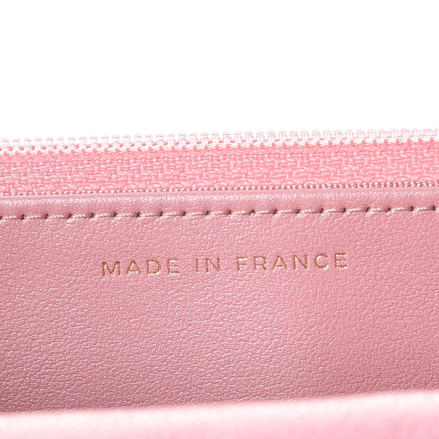 Iridescent Caviar Quilted Wallet on Chain WOC Rose Pink