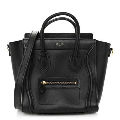 Celine Smooth Calfskin Nano Luggage Black 1 of 11