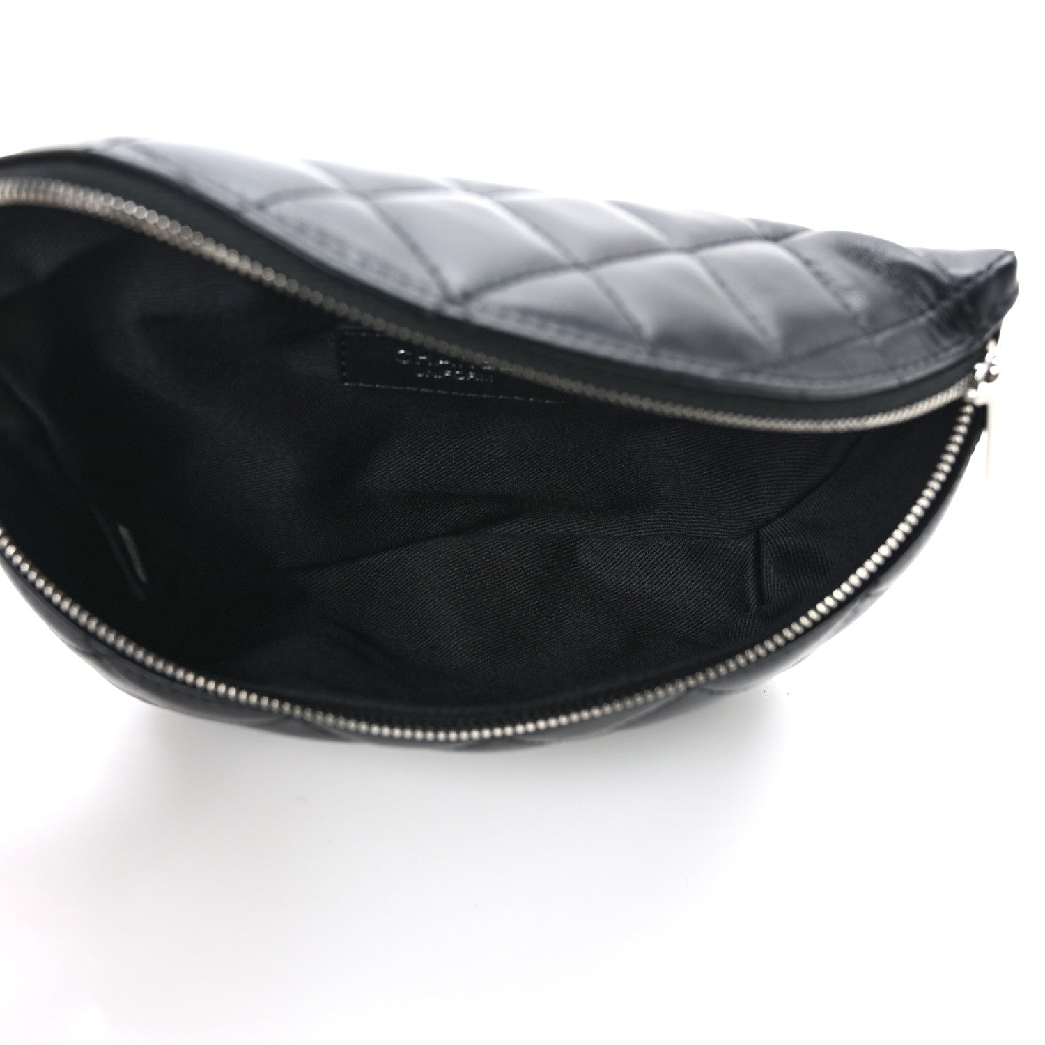 Chanel Lambskin Quilted Waist Belt Bag Black 5 of 9