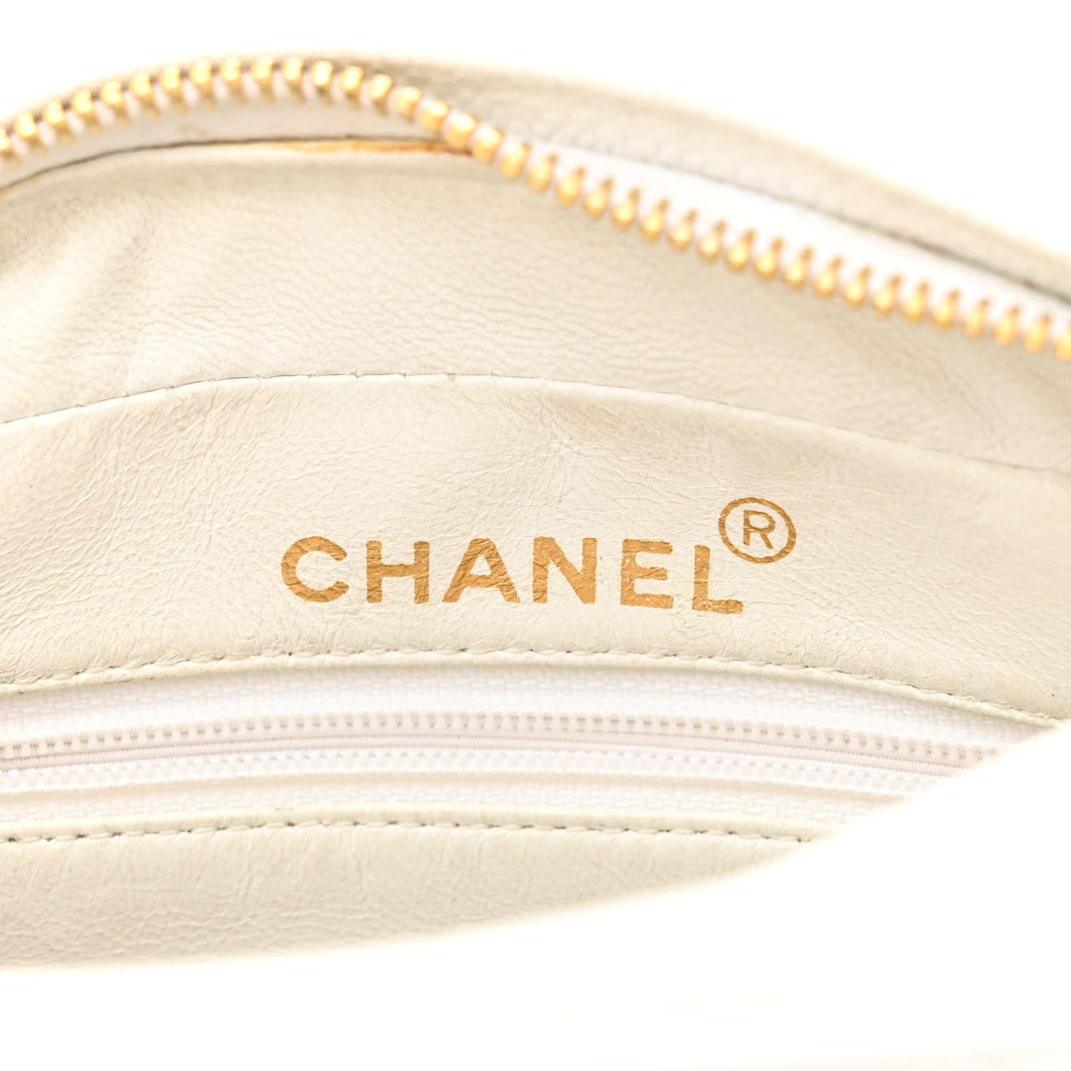 Chanel Caviar Quilted CC Camera Case White 6 of 13