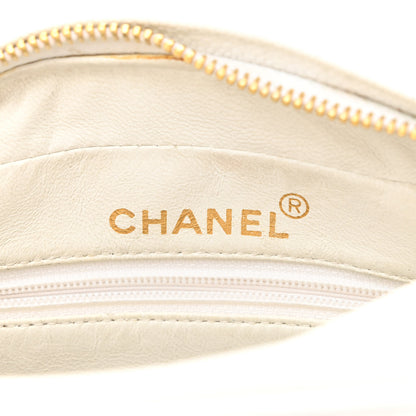 Chanel Caviar Quilted CC Camera Case White 6 of 13