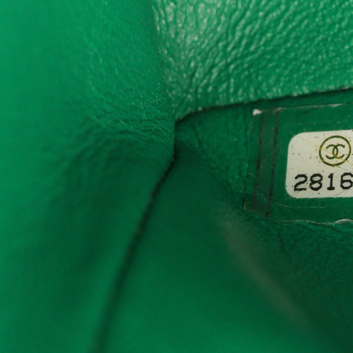 Aged Calfskin Quilted 2.55 Reissue Mini Flap Green