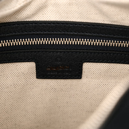 Gucci GG Supreme Monogram Textured Calfskin Web Large Attache Shoulder Bag Beige Blue 6 of 10