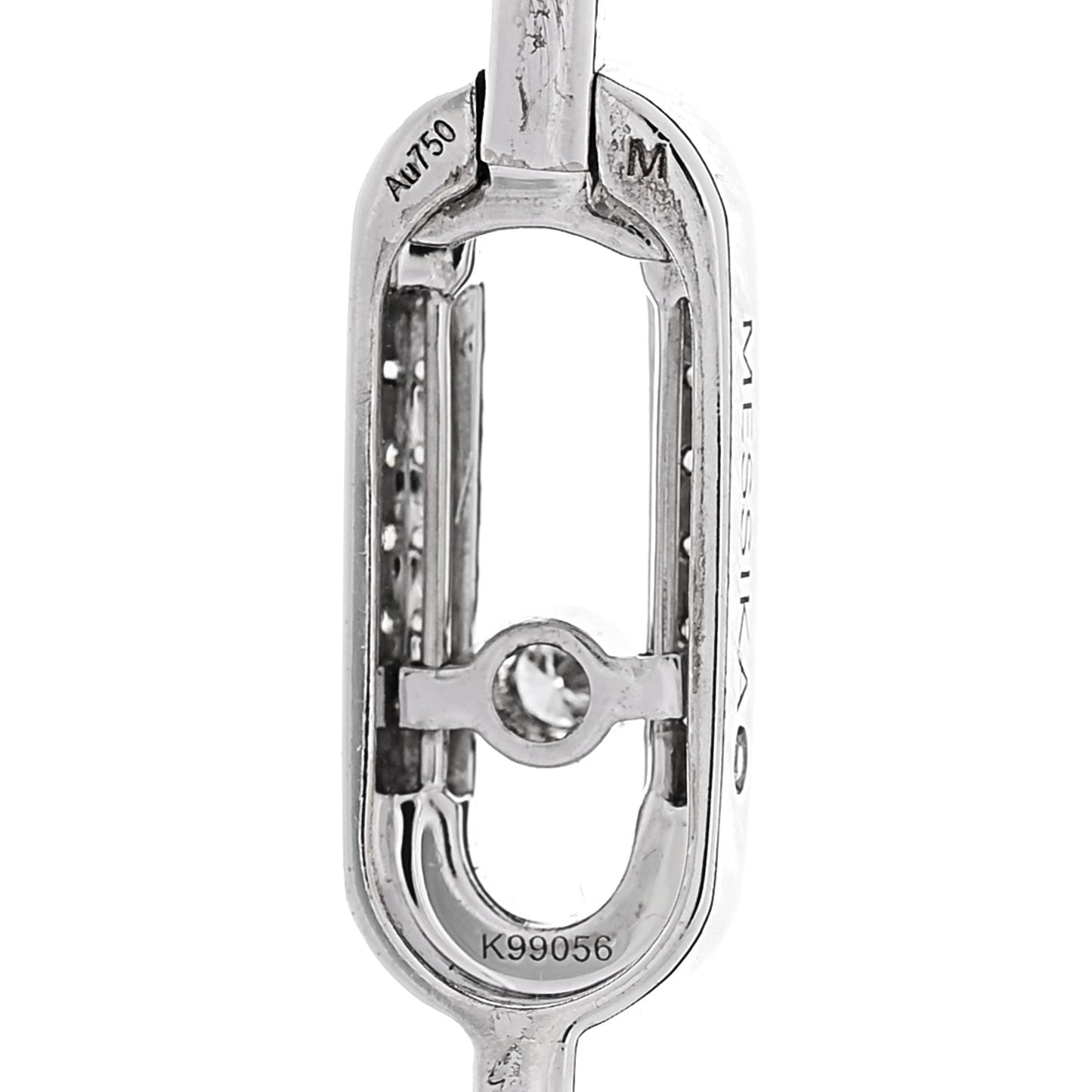 18K White Gold Diamond Move Uno Flex Bangle Bracelet