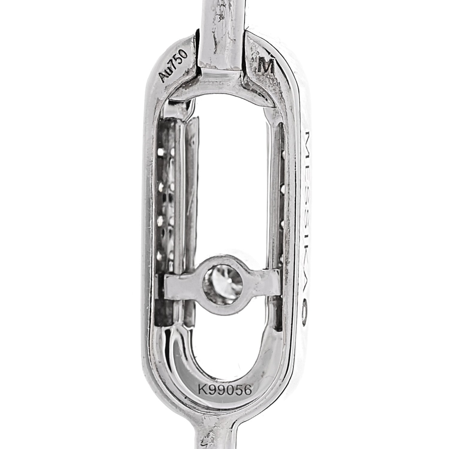 Messika 18K White Gold Diamond Move Uno Flex Bangle Bracelet 3 of 4