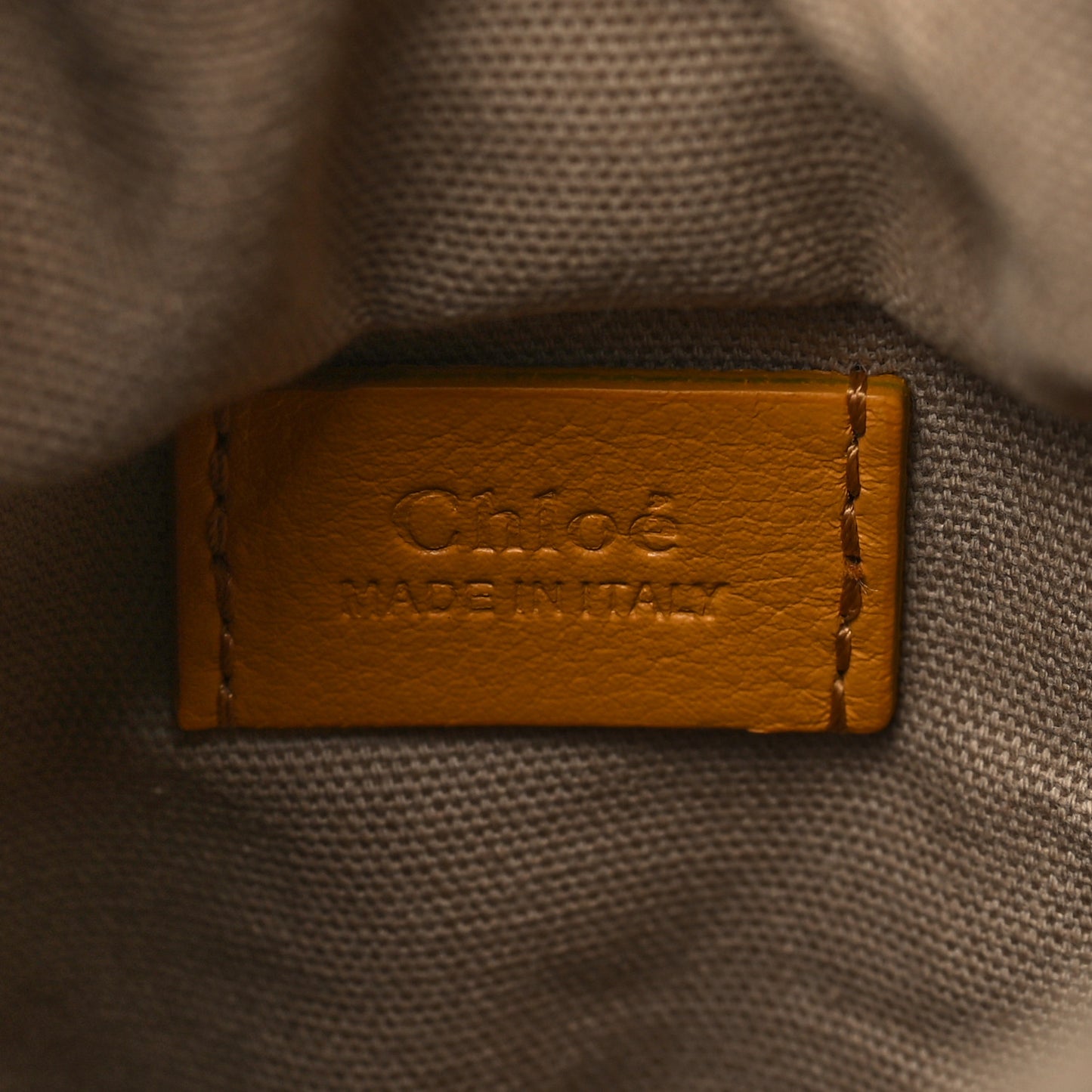 Smooth Calfskin Small Roy Bucket Bag Burning Camel