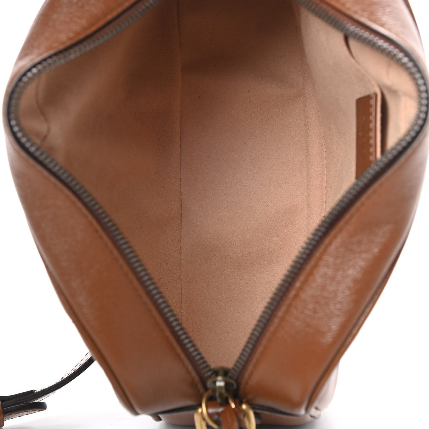 Glazed Calfskin Matelasse Diagonal Small GG Marmont Chain Shoulder Bag Cuir