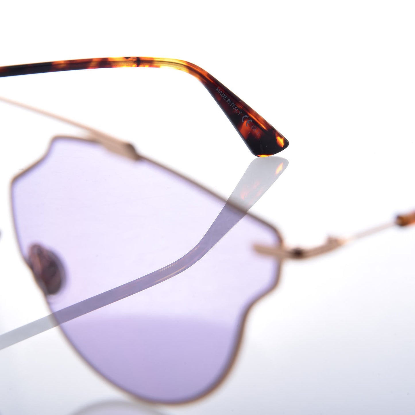 So Real Pop Sunglasses Rose Gold Purple