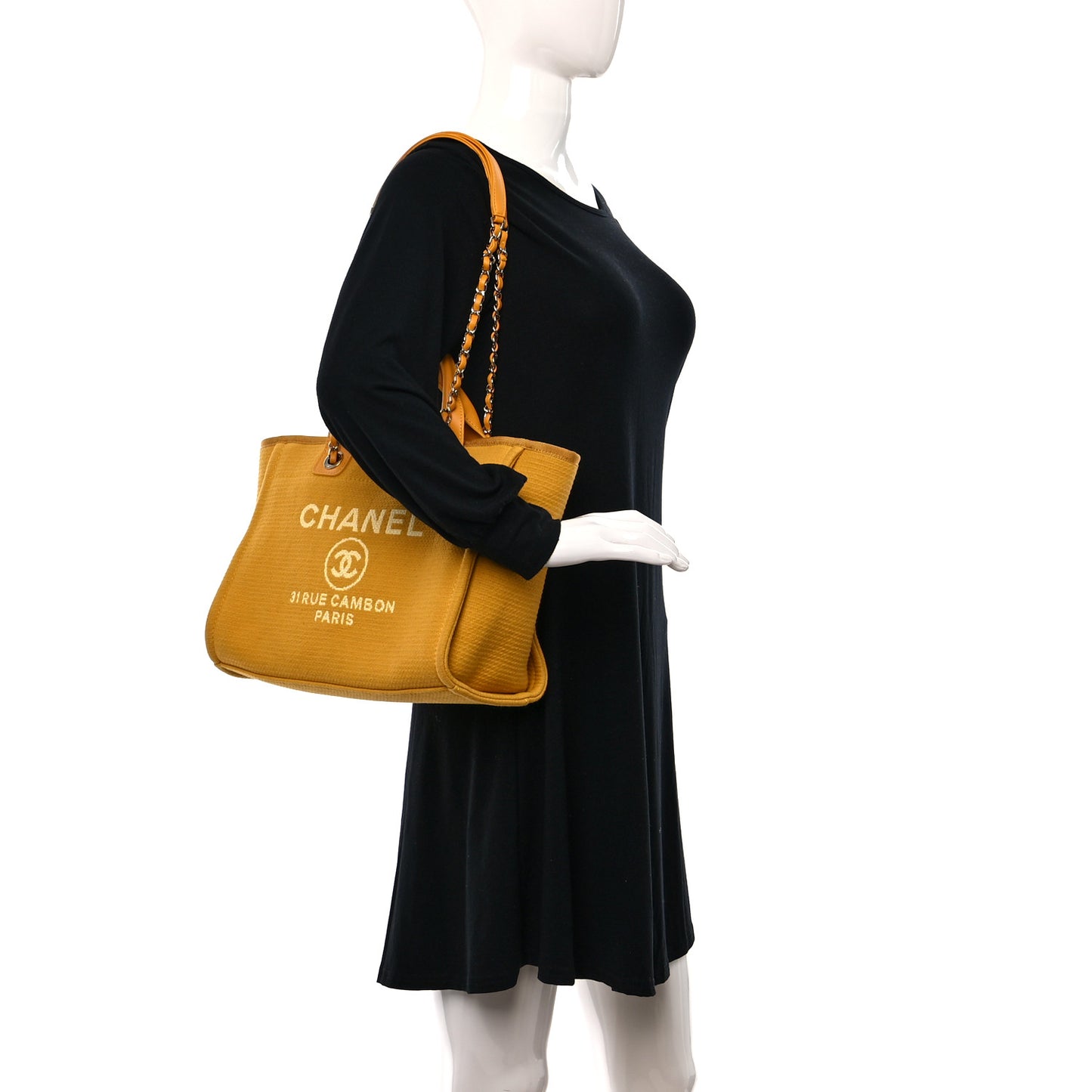 Mixed Fibers Small Deauville Tote Yellow