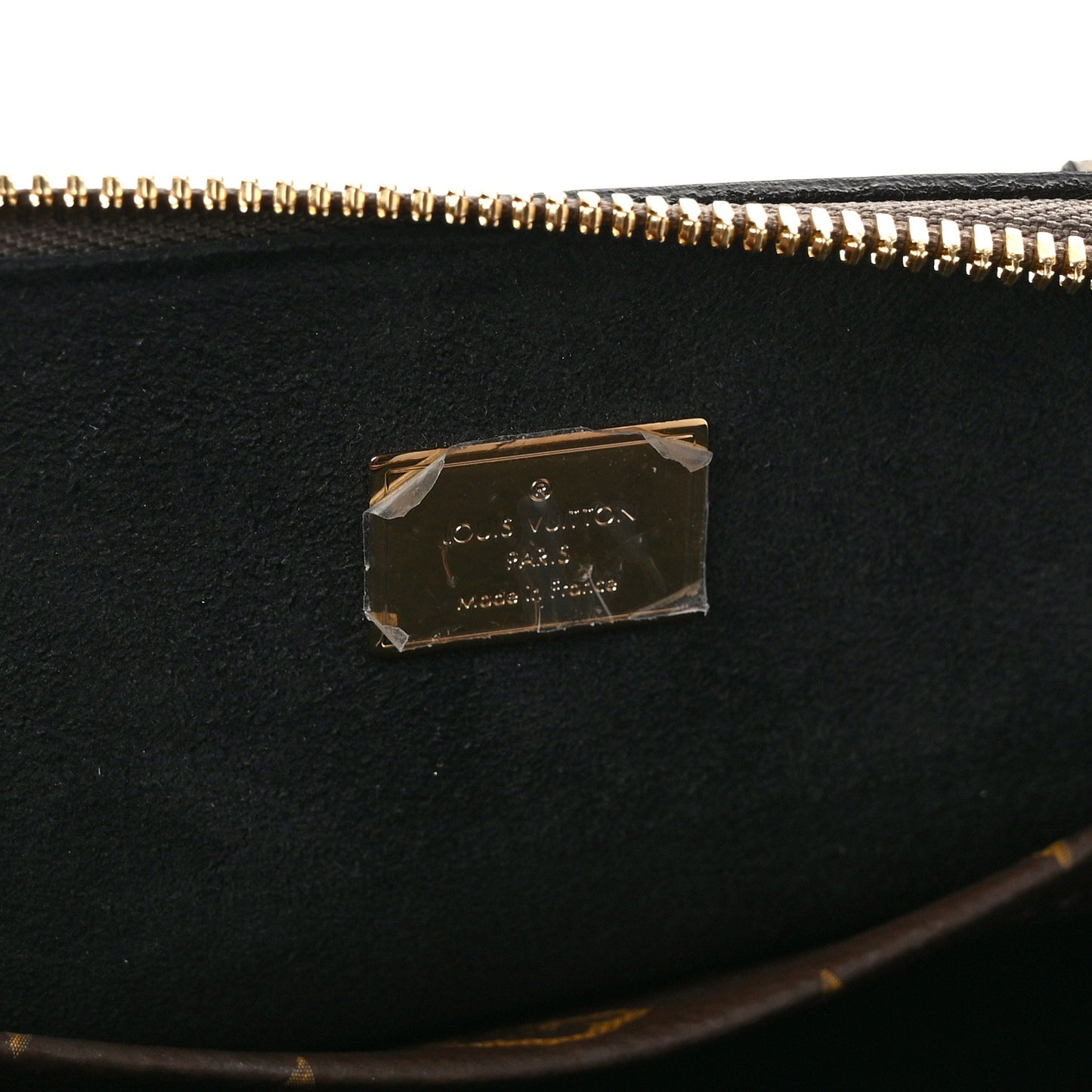 LOUIS VUITTON Vernis Monogram Alma BB Taupe Metallise