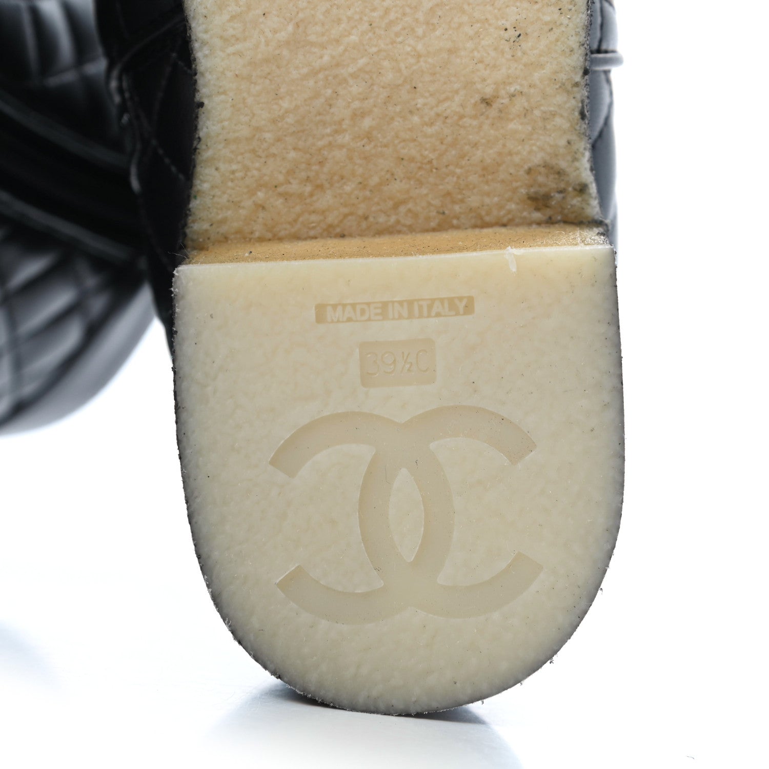 Chanel Lambskin Quilted Short Boots 39.5 Black 6 of 10