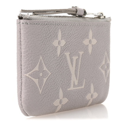Louis Vuitton Empreinte Monogram Giant Key Pouch Brume Gray White Quartz 3 of 8