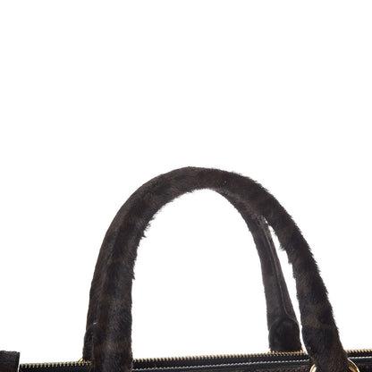 Prada Calf Hair Leopard Print Medium Galleria Double Zip Tote Mimetico 12 of 12