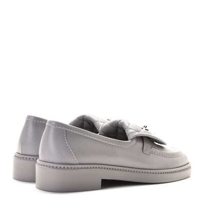 Chanel Lambskin Quilted CC Turnlock Loafers 36.5 Grey 13 of 20