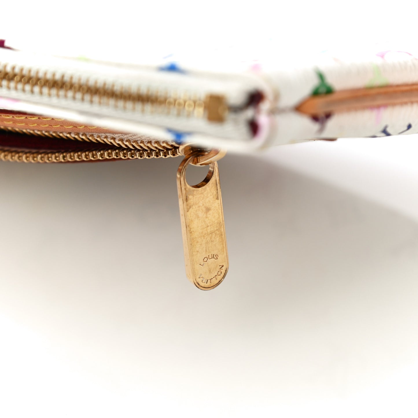 Monogram Multicolor Pochette Plate GM White