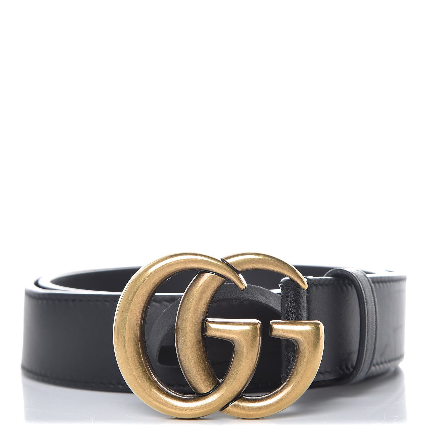 Gucci Calfskin Double G 30mm Belt 75 30 Black 2 of 7