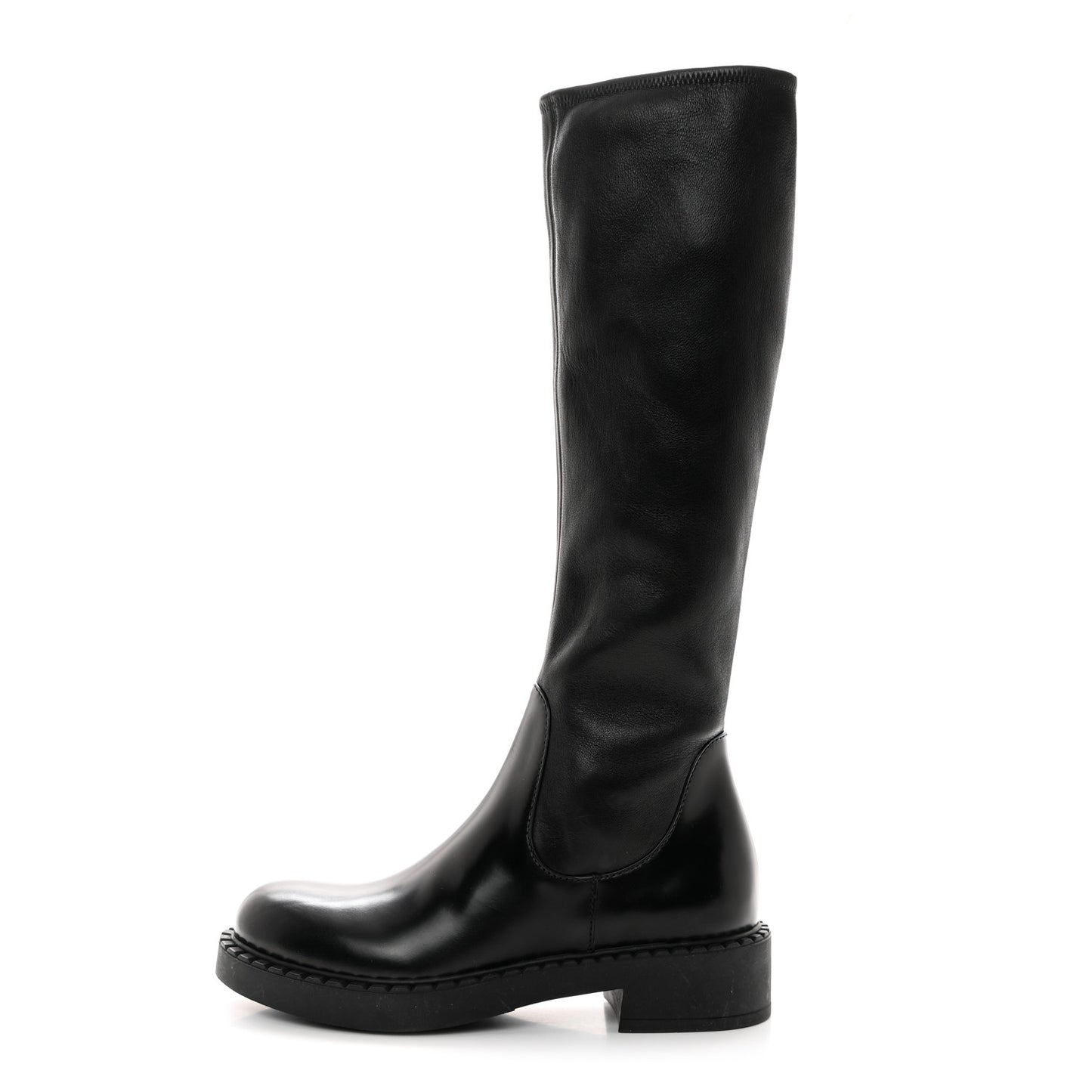 Spazzolato Nappa Stretch Moto Boots 39.5 Black