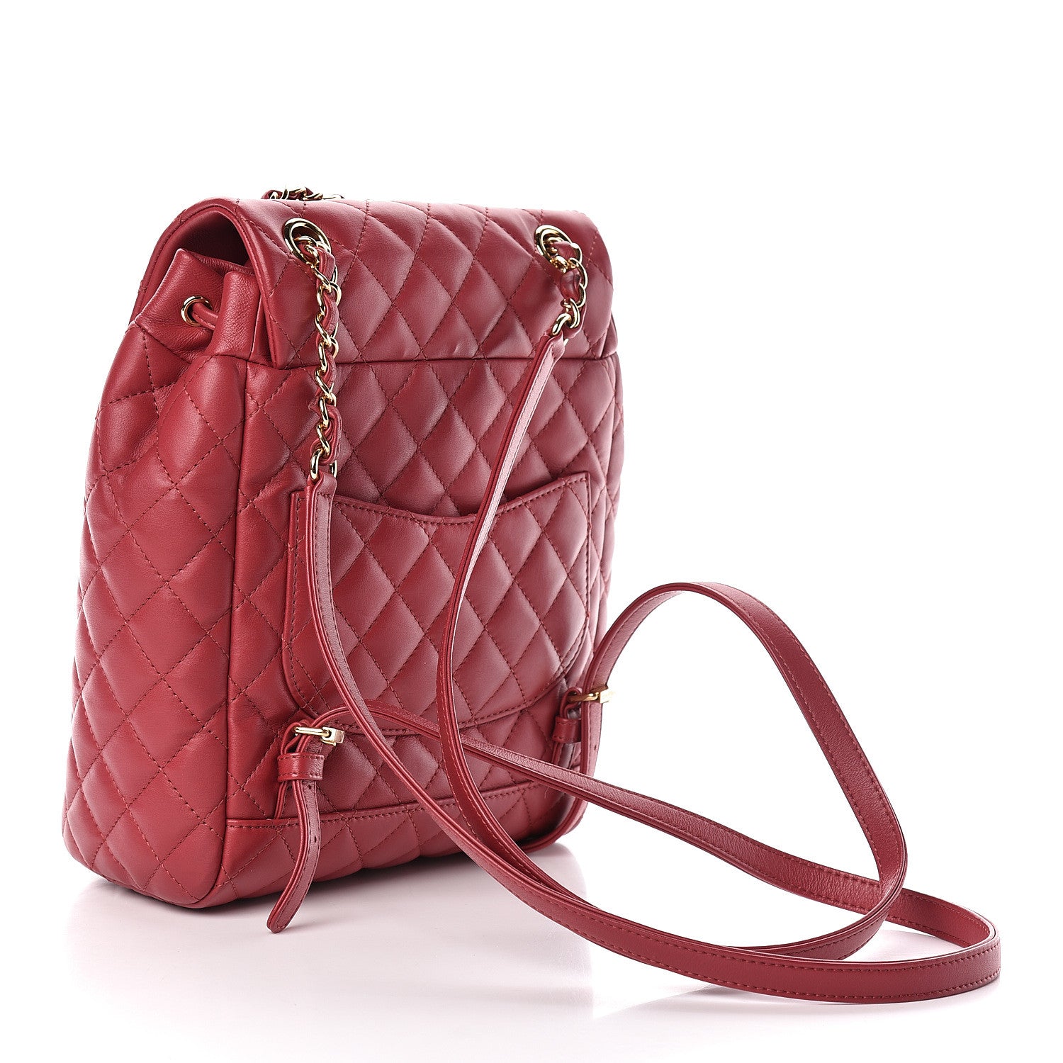 Chanel Lambskin Quilted Small Urban Spirit Backpack Red 3 of 11