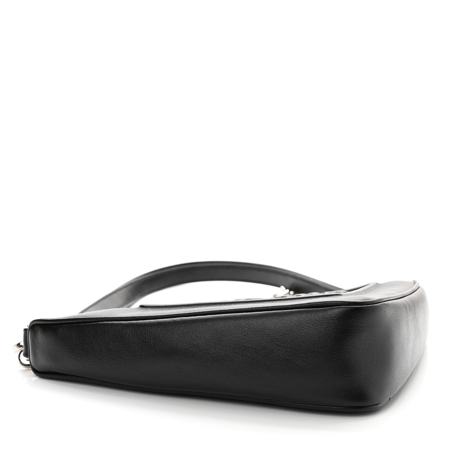 Prada Grace Lux Triangle Logo Embossed Mini Triangle Bag Black 4 of 9