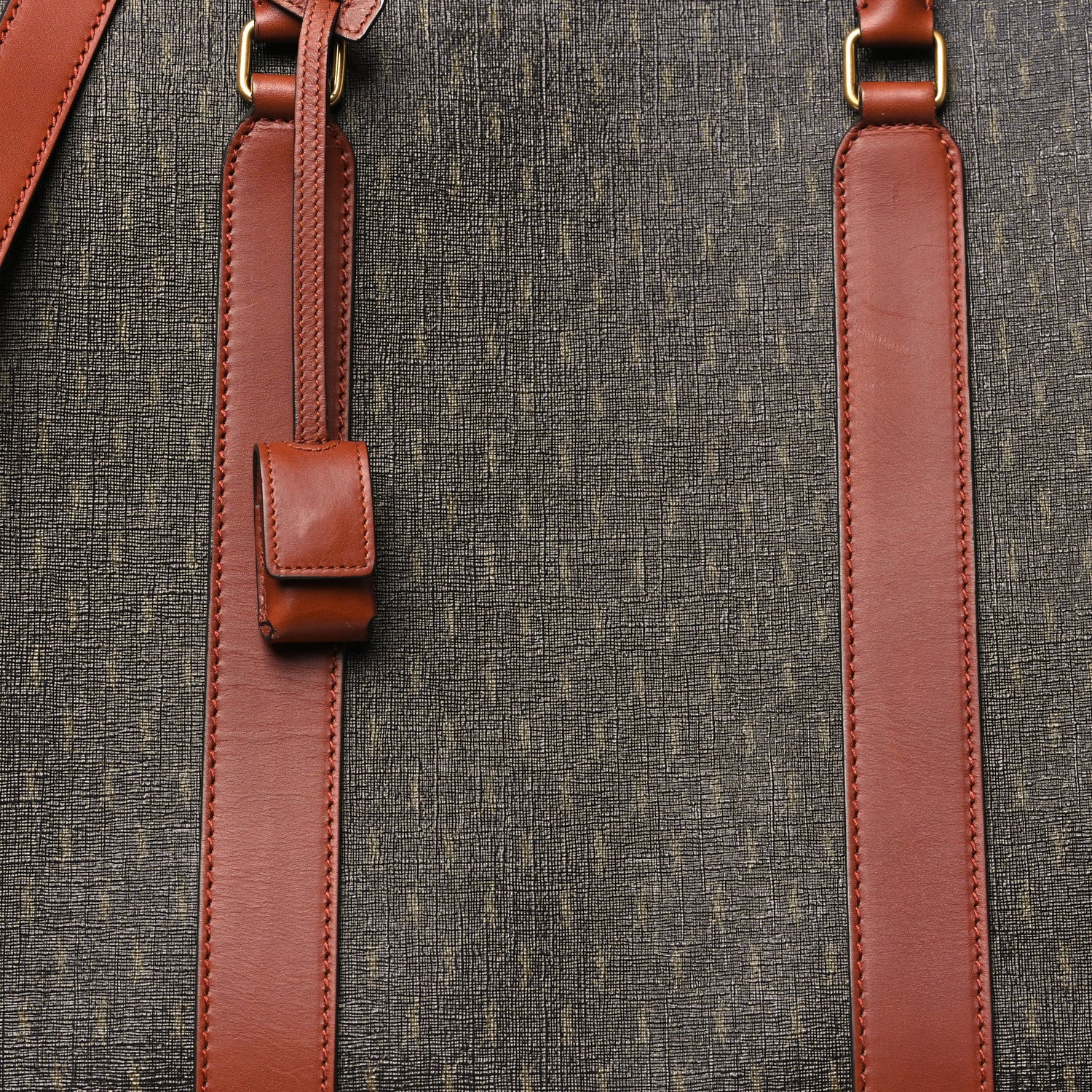 Saint Laurent Canvas Smooth Calfskin Le Monogramme 72H Duffle Chestnut 6 of 8