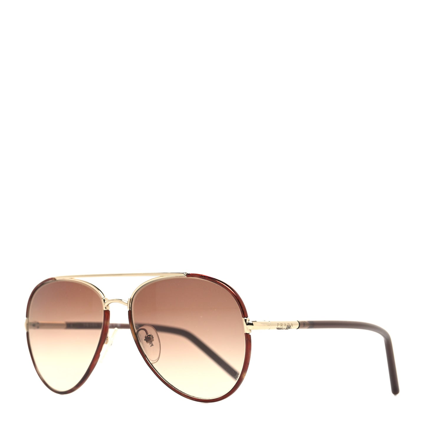 Metal Aviator Sunglasses SPR66X Brown