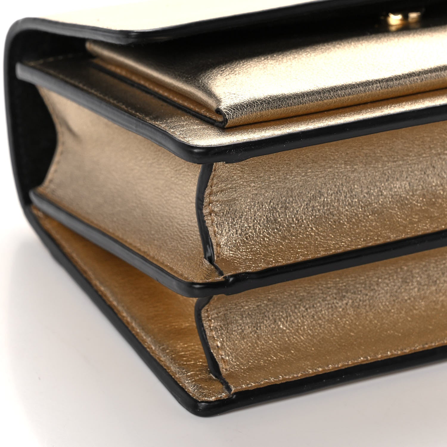 Saint Laurent Metallic Calfskin Small Monogram Sunset Gold 8 of 12