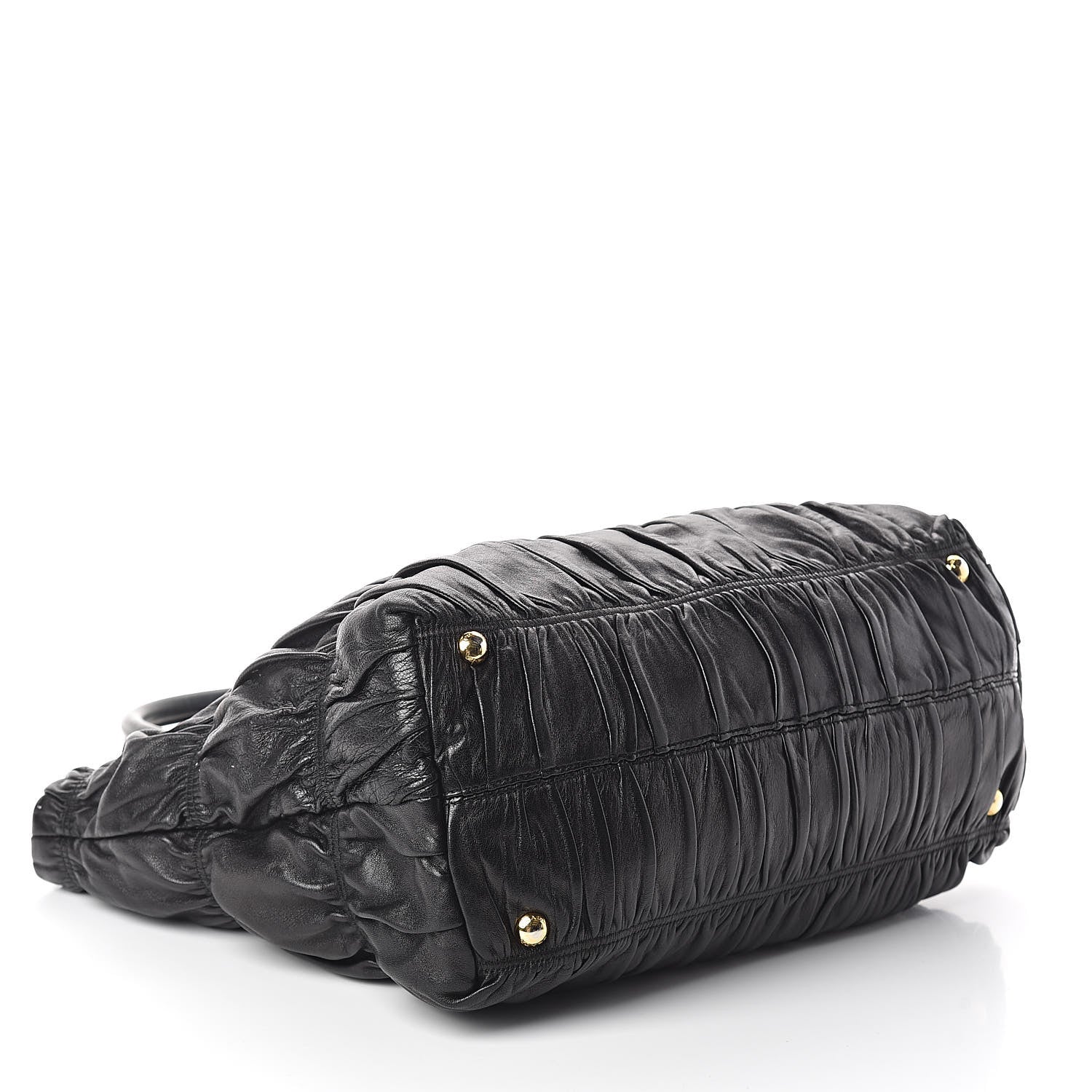 Prada Nappa Gaufre Tote Black 4 of 9