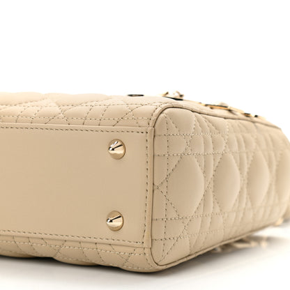 Christian Dior Calfskin Cannage Small My ABCDior Lady Dior Beige 9 of 10