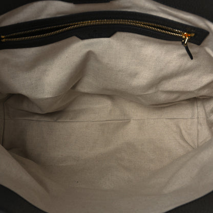 Gucci Jacquard Black Denim GG Monogram Medium Ophidia Shopping Tote Black Ivory 5 of 9