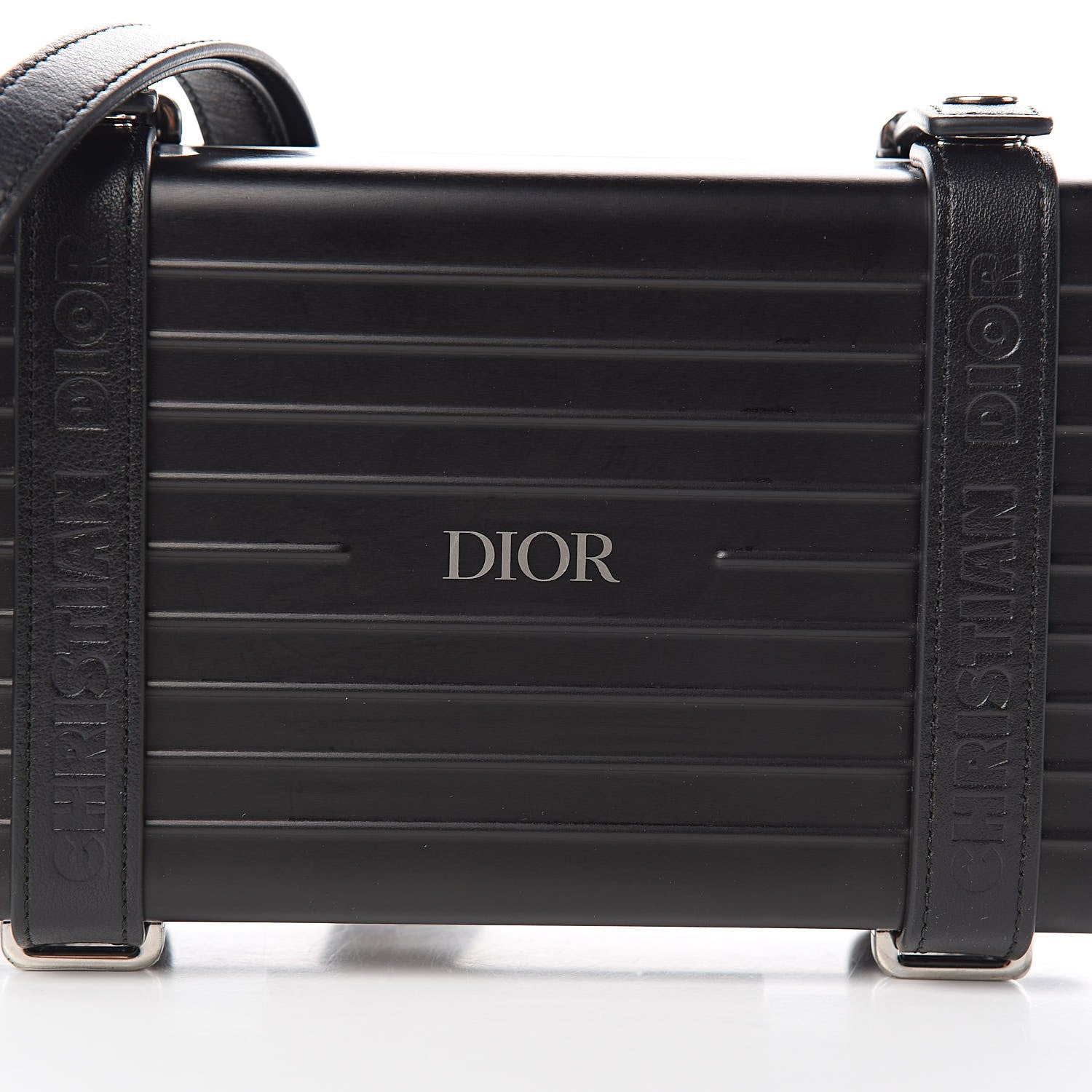 Christian Dior X RIMOWA Aluminum Personal Clutch On Strap Black 12 of 13