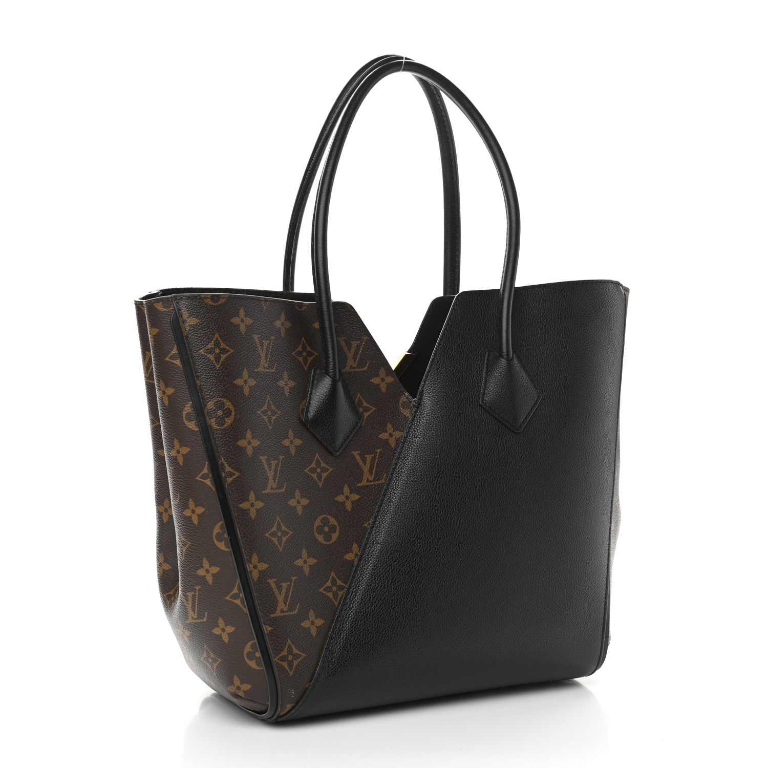 Louis Vuitton Calfskin Monogram Kimono Tote Black 3 of 11
