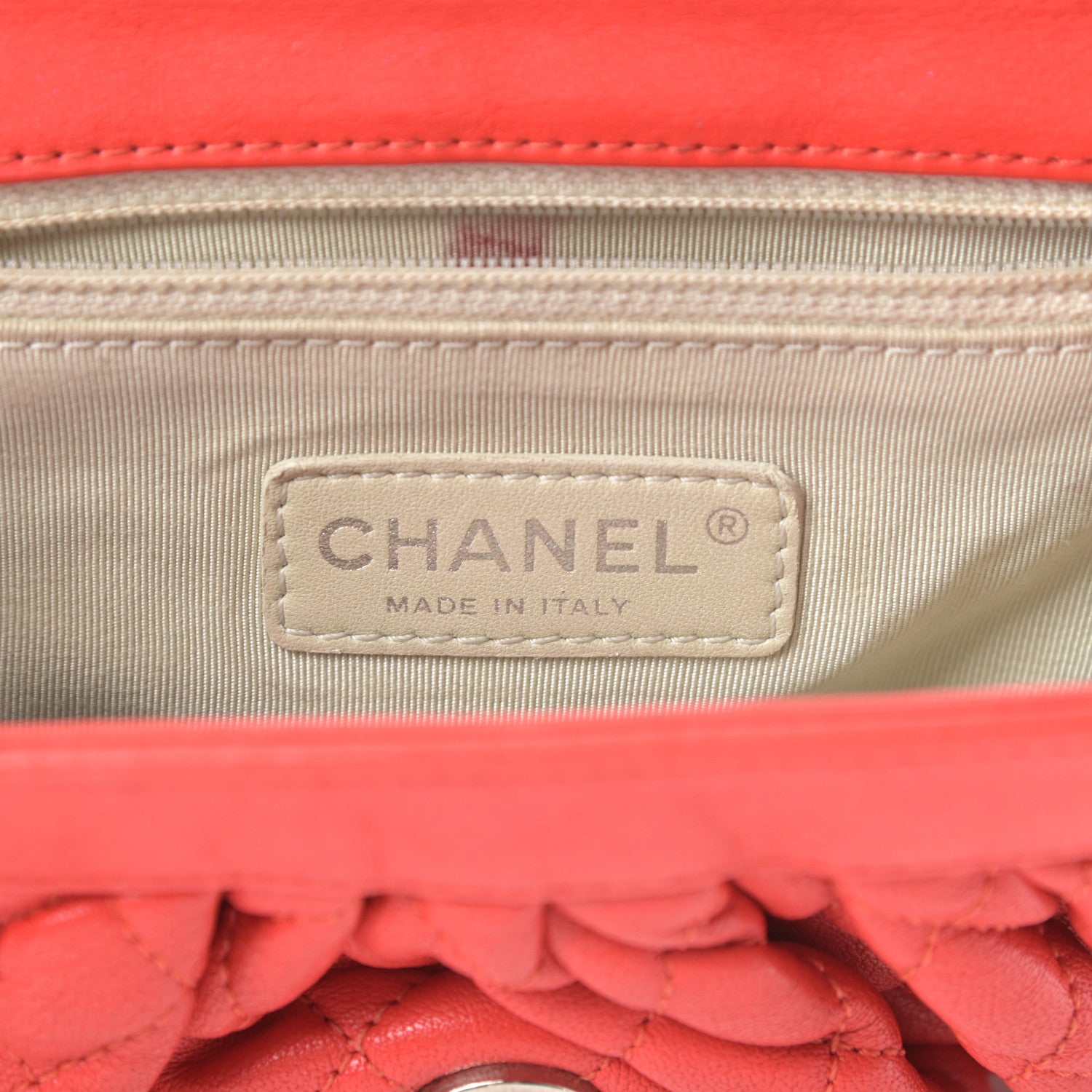 Chanel Washed Lambskin Quilted Mini Chain Around Messenger Red 6 of 15