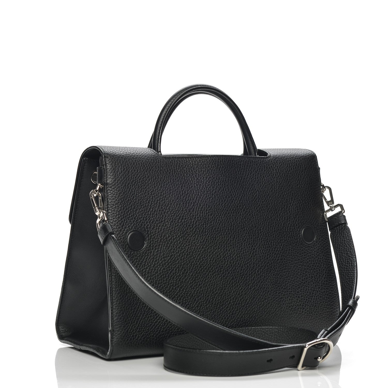 Christian Dior Grained Calfskin Medium Diorever Flap Black 3 of 9