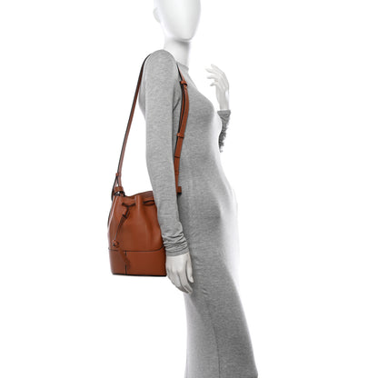 Loewe Calfskin Small Balloon Bucket Bag Tan 2 of 9