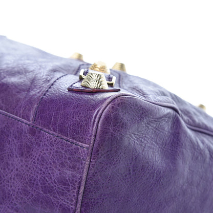 Balenciaga Agneau Giant 21 Gold Hardware Velo Dark Violet 9 of 12