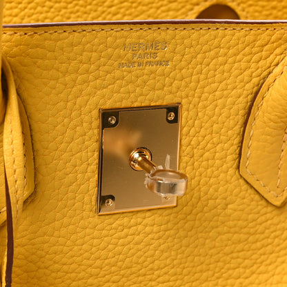 Hermes Togo BIRKIN 30 Jaune Ambre 7 of 10