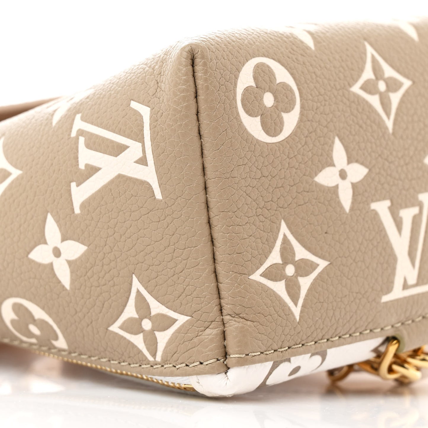 Empreinte Monogram Spring in the City Tiny Backpack Kaki Beige Cream