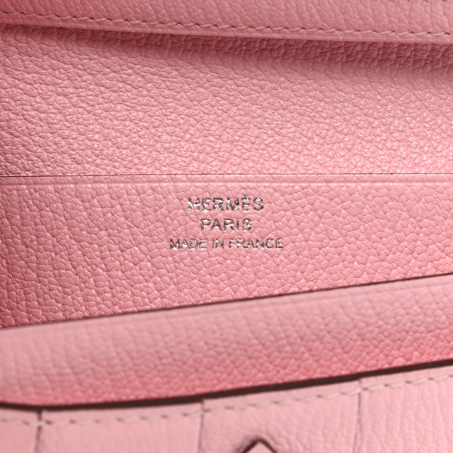 Hermes Chevre Mysore Bearn Gusset Wallet Rose Sakura 6 of 7
