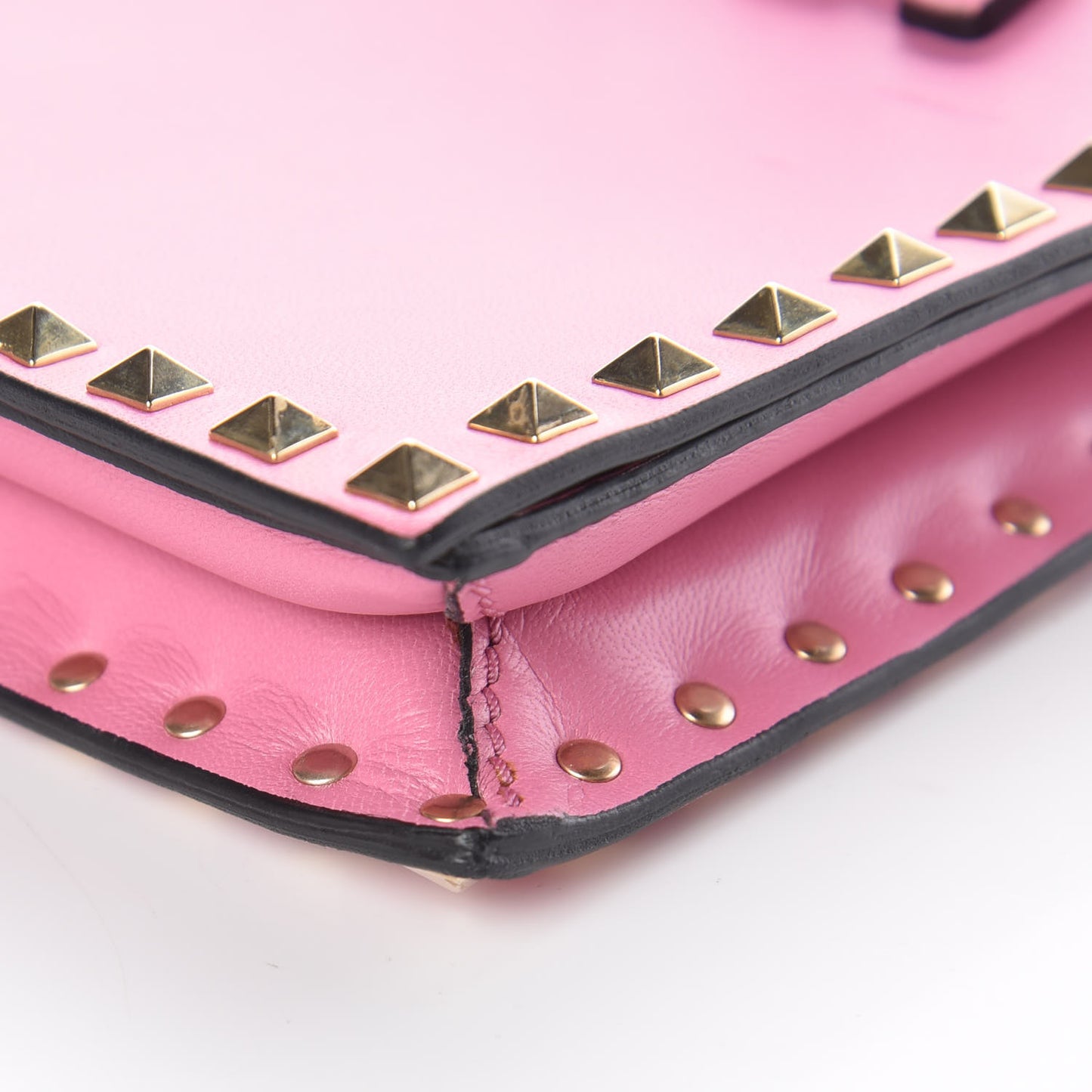 Nappa Rockstud Wristlet Clutch Ninphea