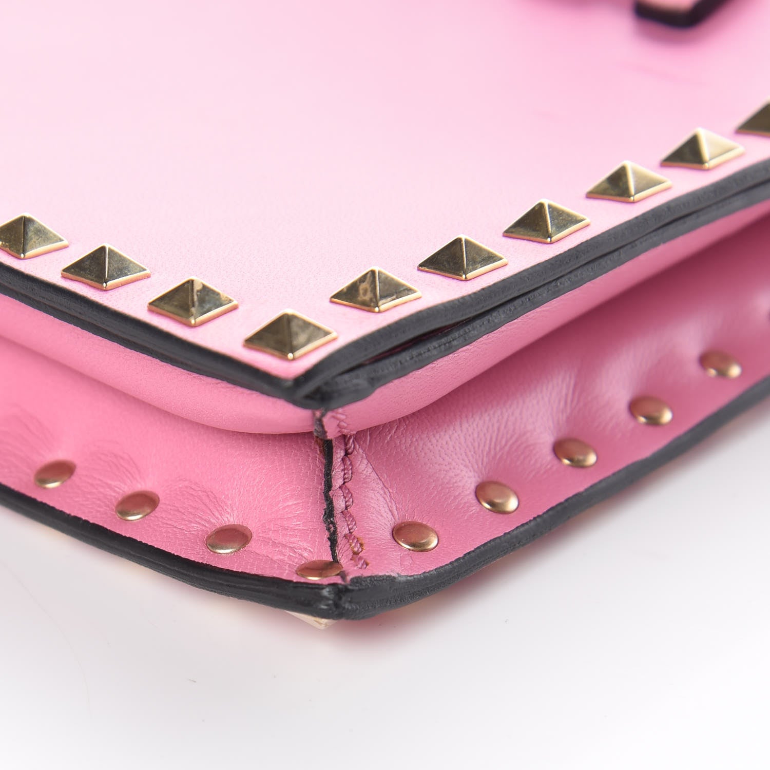 Valentino Garavani Nappa Rockstud Wristlet Clutch Ninphea 9 of 9