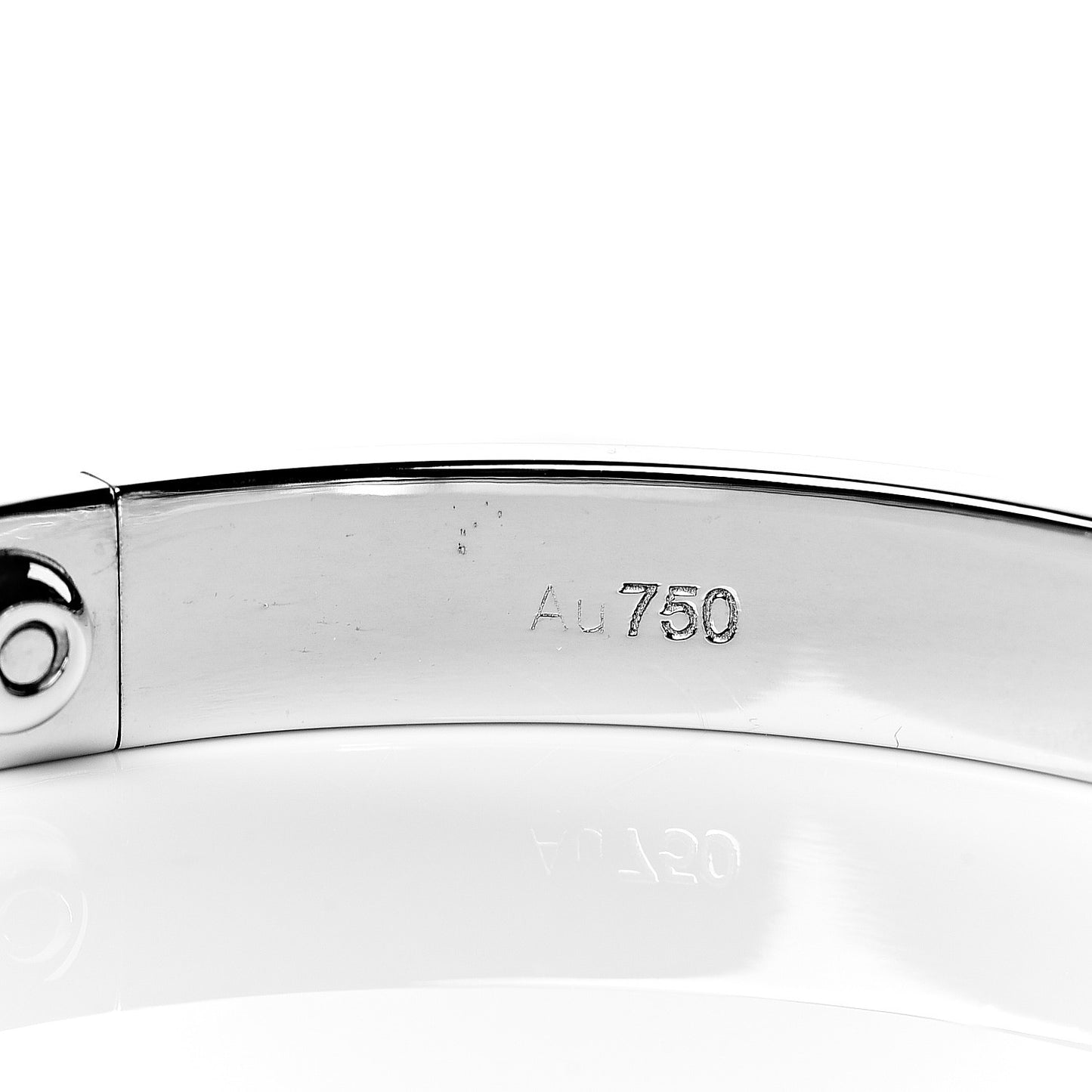 18K White Gold LOVE Bracelet 17