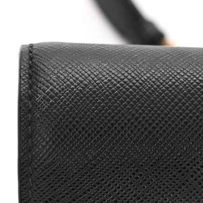 Prada City Calf Saffiano Astrology Cahier Bag Viola Black 8 of 12