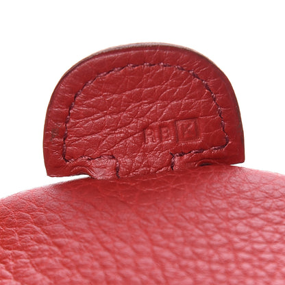 Hermes Taurillon Clemence Evelyne II PM Rouge Casaque 9 of 10