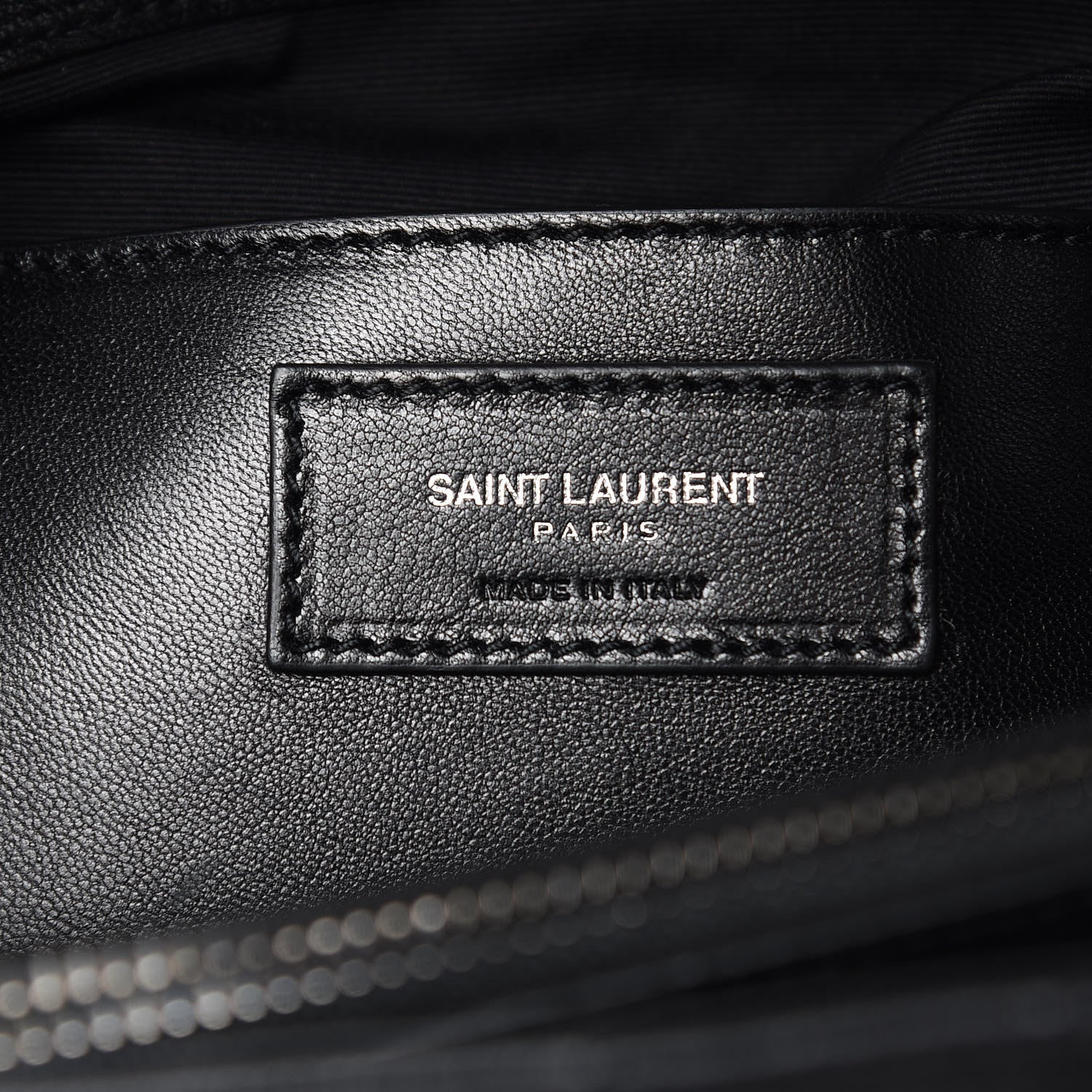 Saint Laurent Sheepskin Matelasse Chevron Monogram Large College Satchel Black 6 of 10