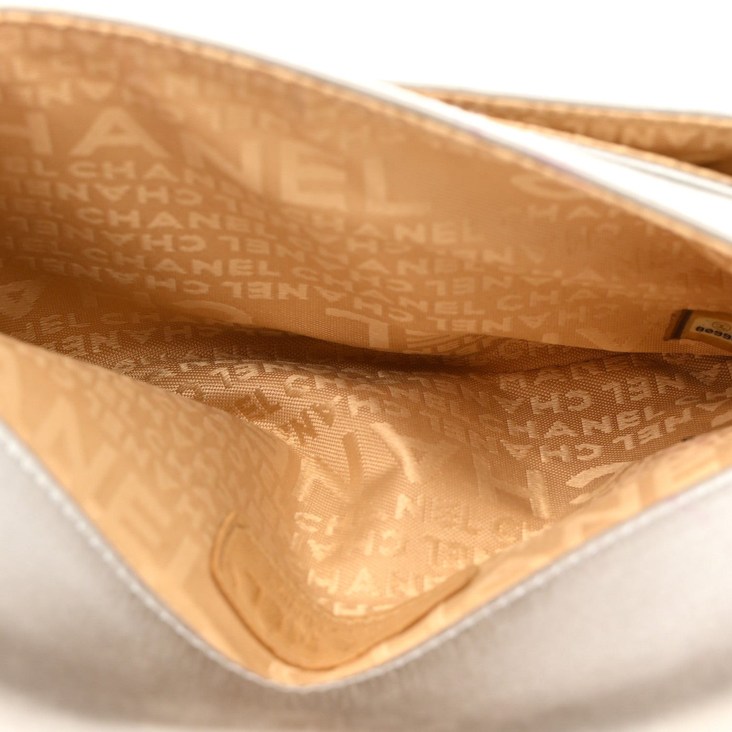 Chanel Satin Small Mademoiselle Flap Silver 5 of 13