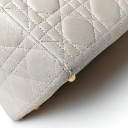 Christian Dior Lambskin Cannage Large Lady Dior Light Beige 9 of 35