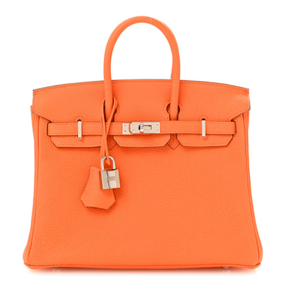 Hermes Togo Birkin 25 Orange Minium 1 of 14