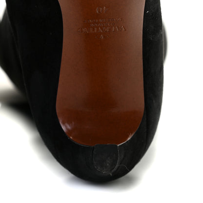 Valentino Garavani Suede VLogo Boots 40 Black 12 of 15