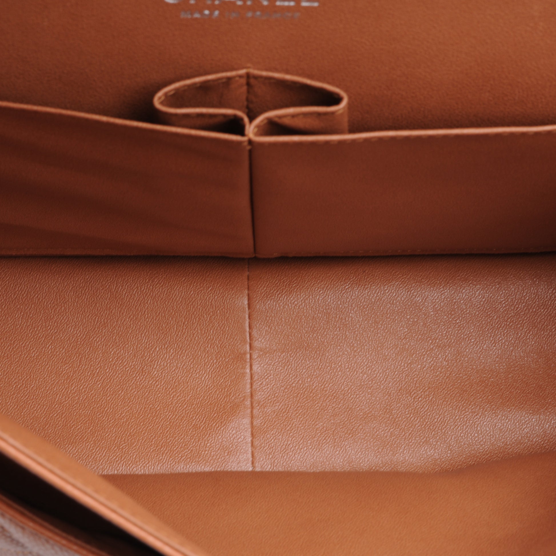 Chanel Caviar Quilted Jumbo Double Flap Light Brown 5 of 7